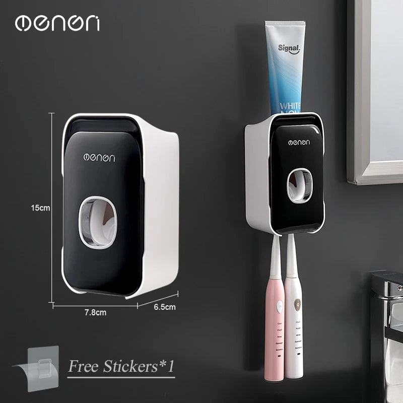 MENGNI Automatic Toothpaste Dispenser Wall-Mounted Bathroom