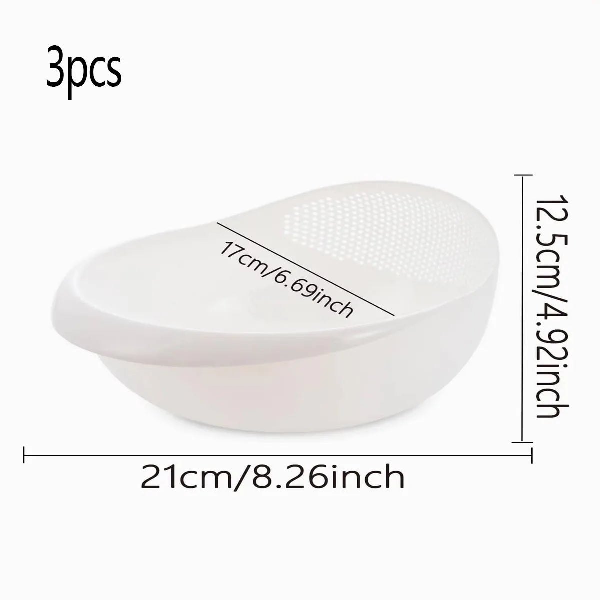 Colander Rice Bowl Drain Basket Fruit Bowl Washing Drain Basket