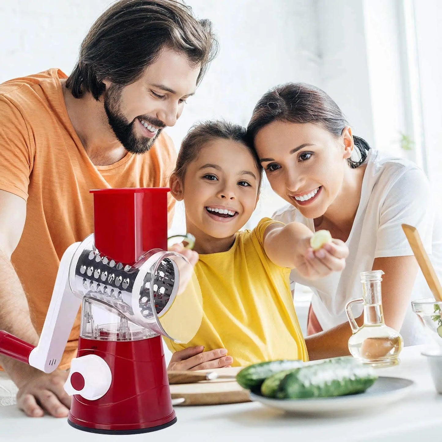 Multifunctional Roller Vegetable Cutter Hand Crank Home