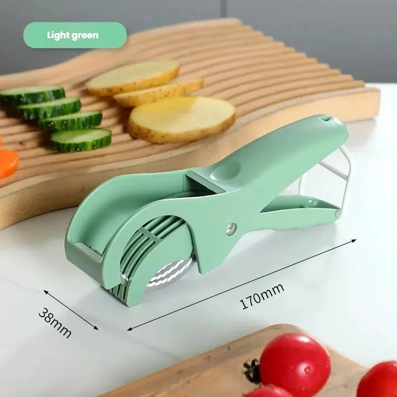 HooFun Kitchen Tools Stainless Steel Vegetable and Fruit Slicer