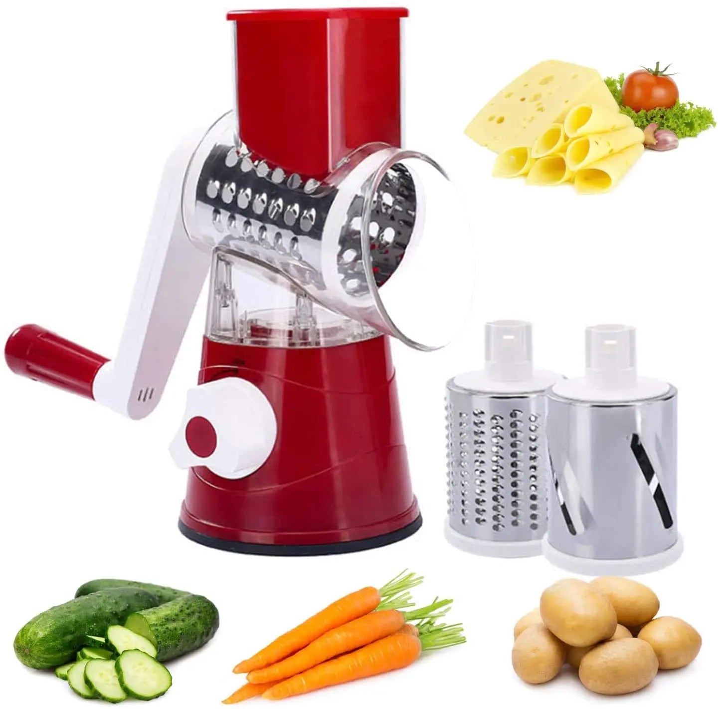 Multifunctional Roller Vegetable Cutter Hand Crank Home