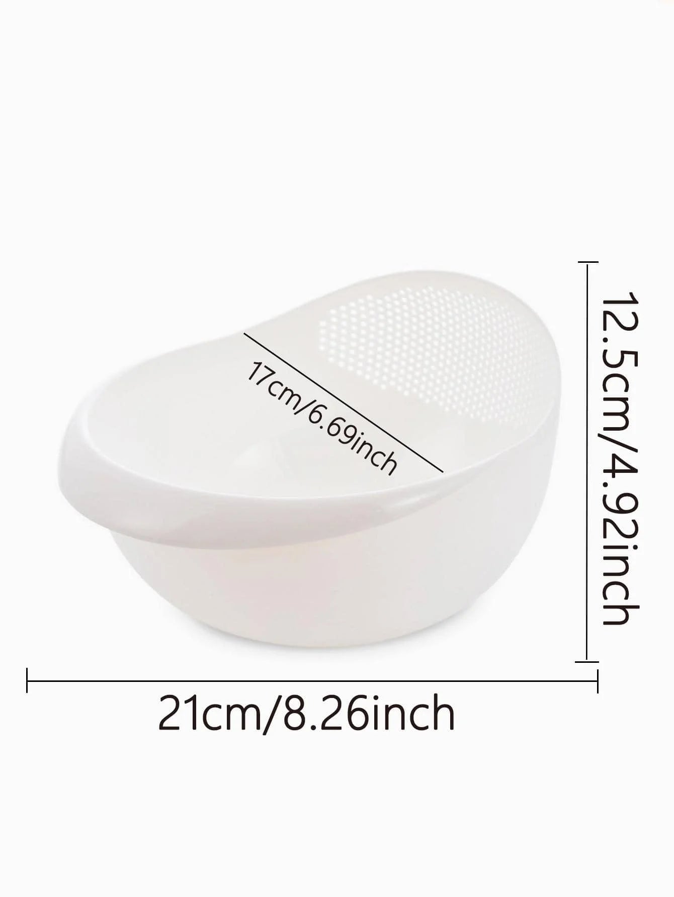 Colander Rice Bowl Drain Basket Fruit Bowl Washing Drain Basket