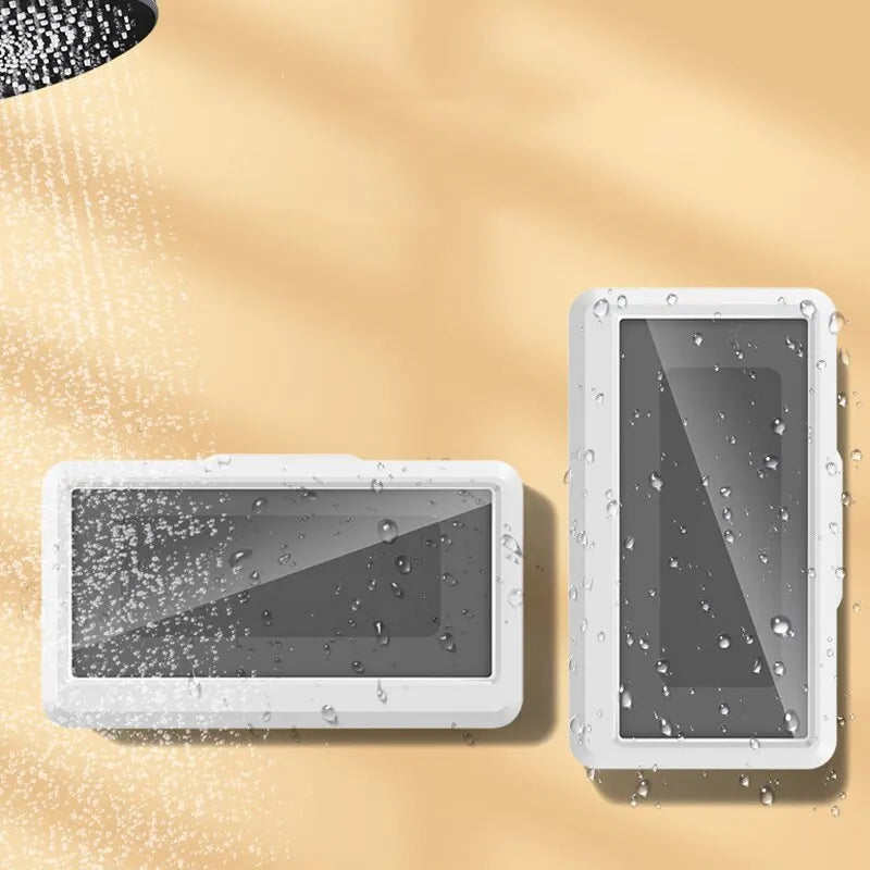 Bathroom Waterproof Phone Holder Home Wall Phone Case Stand