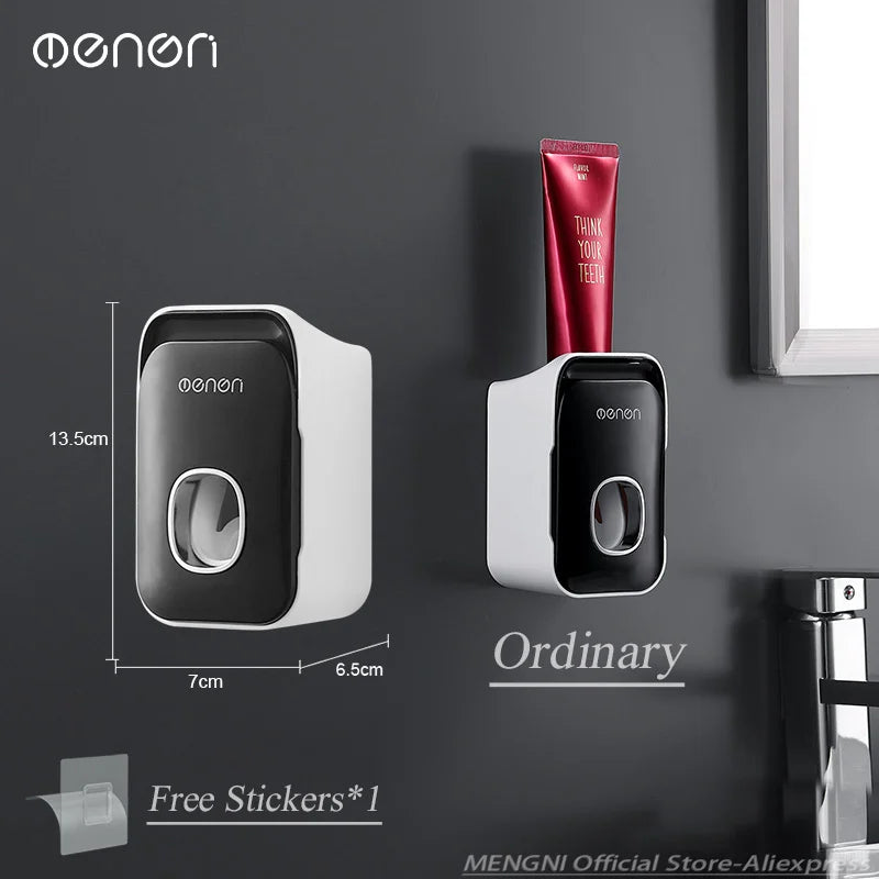 MENGNI Automatic Toothpaste Dispenser Wall-Mounted Bathroom