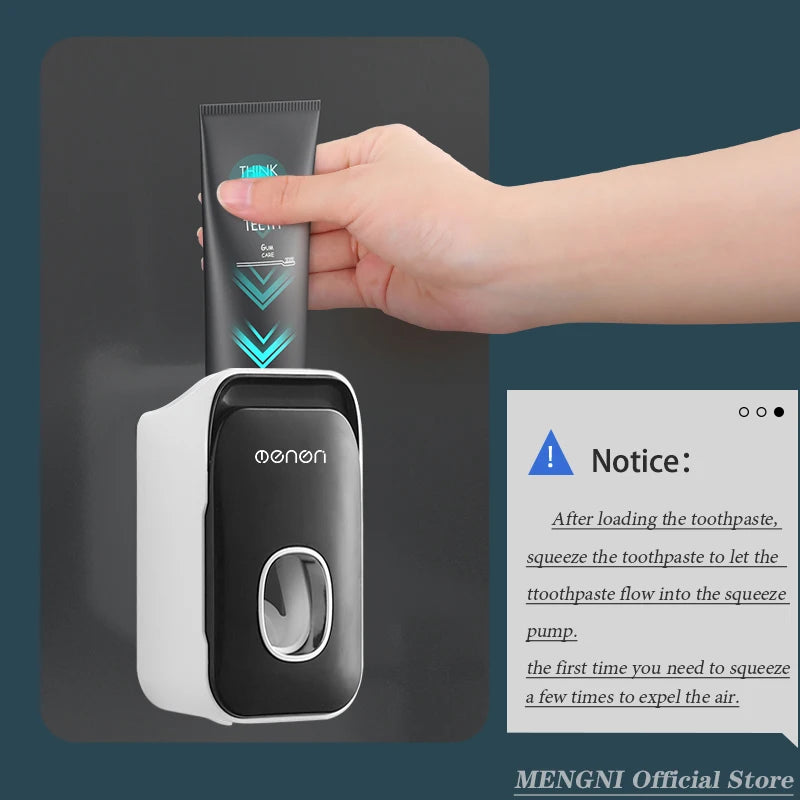 MENGNI Automatic Toothpaste Dispenser Wall-Mounted Bathroom