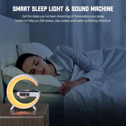Multifunction Wireless Charger Stand Bluetooth Audio RGB Night