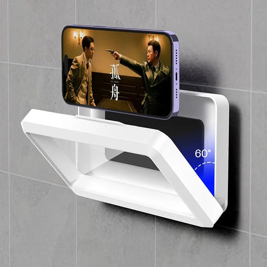 Bathroom Waterproof Phone Holder Home Wall Phone Case Stand