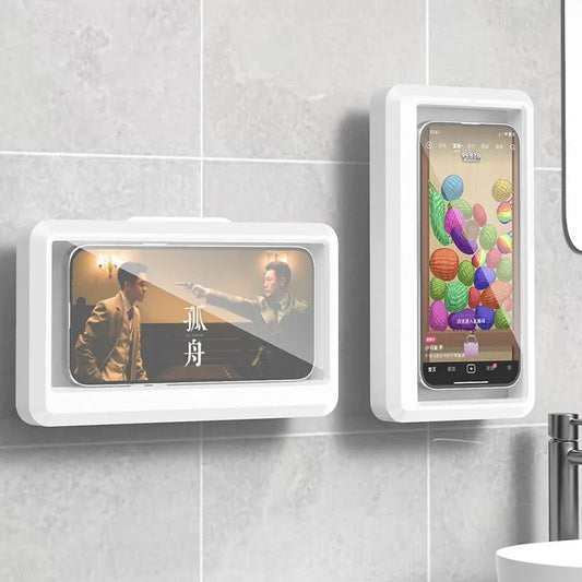 Bathroom Waterproof Phone Holder Home Wall Phone Case Stand