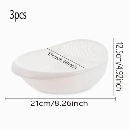 Colander Rice Bowl Drain Basket Fruit Bowl Washing Drain Basket