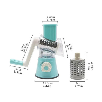 Multifunctional Roller Vegetable Cutter Hand Crank Home