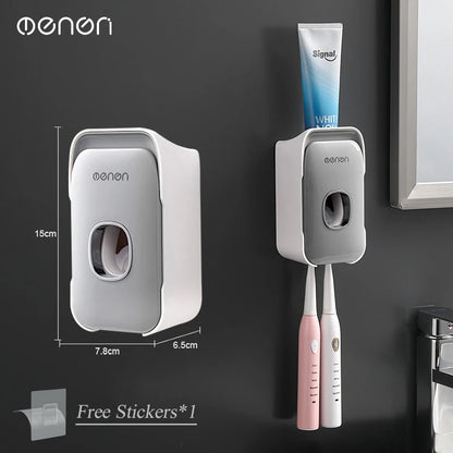 MENGNI Automatic Toothpaste Dispenser Wall-Mounted Bathroom
