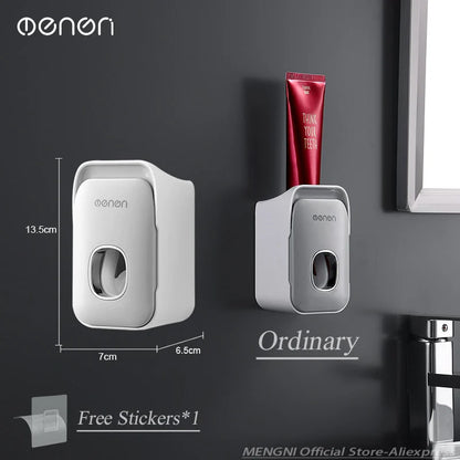 MENGNI Automatic Toothpaste Dispenser Wall-Mounted Bathroom