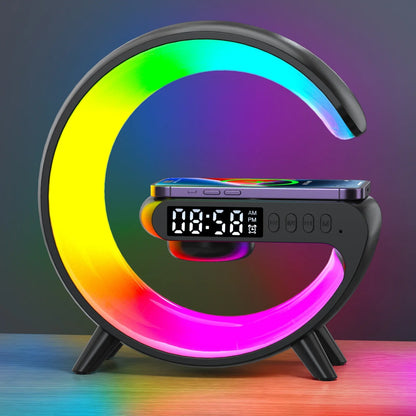 Multifunction Wireless Charger Stand Bluetooth Audio RGB Night